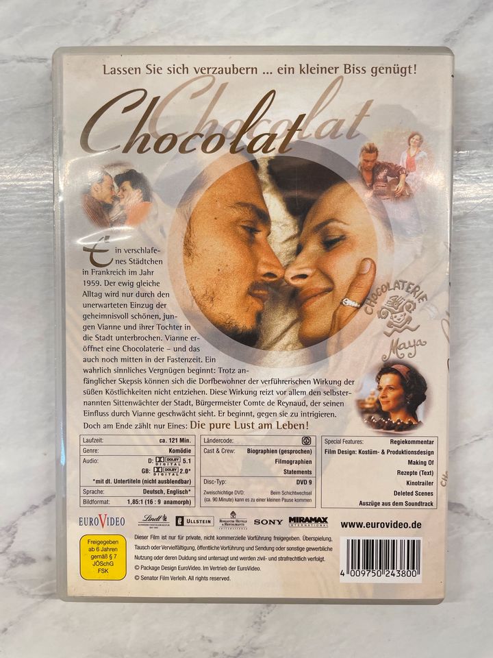 Chocolat DVD Johnny Depp Juliette Binoche in Berlin