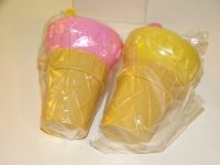 2x Retro Vintage Eisbecher Löffel Rosa Gelb Pink Avon Neu OVP Bayern - Erding Vorschau