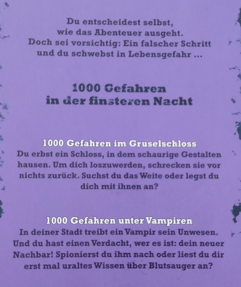 Buch: 1000 Gefahren in der finsteren Nacht in Zwingenberg