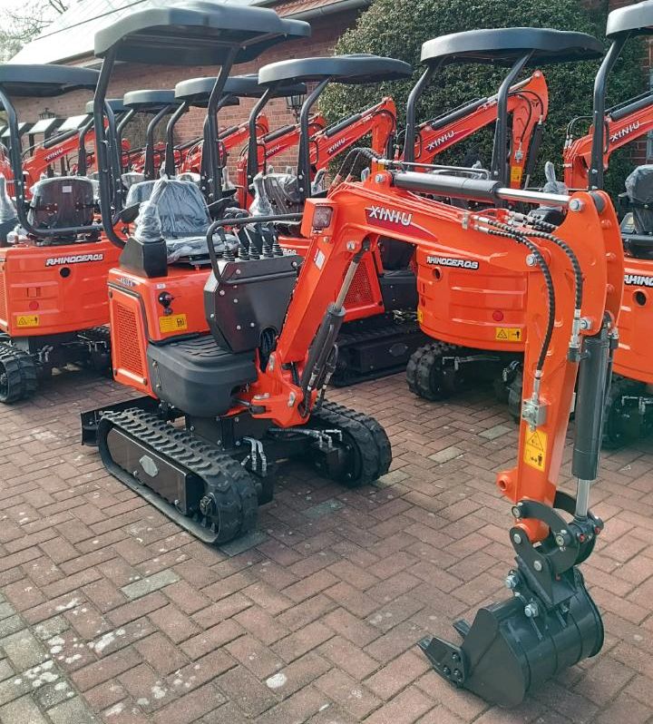 Minibagger KS12-9 Kubota D722 3 Zylinder 1,2t+ KNICKARM + VERSTELLFAHRWERK + PILOTENSTEUERUNG + NEU Diesel Euro5 Bagger Minibagger TOP Rhinoceros XN12-09 XN12-9 in Ahaus