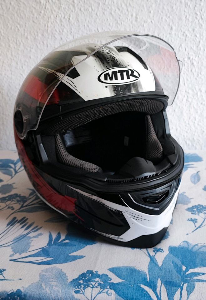 Motorradhelm MTR Gr.L 3x getragen in Lichtenstein