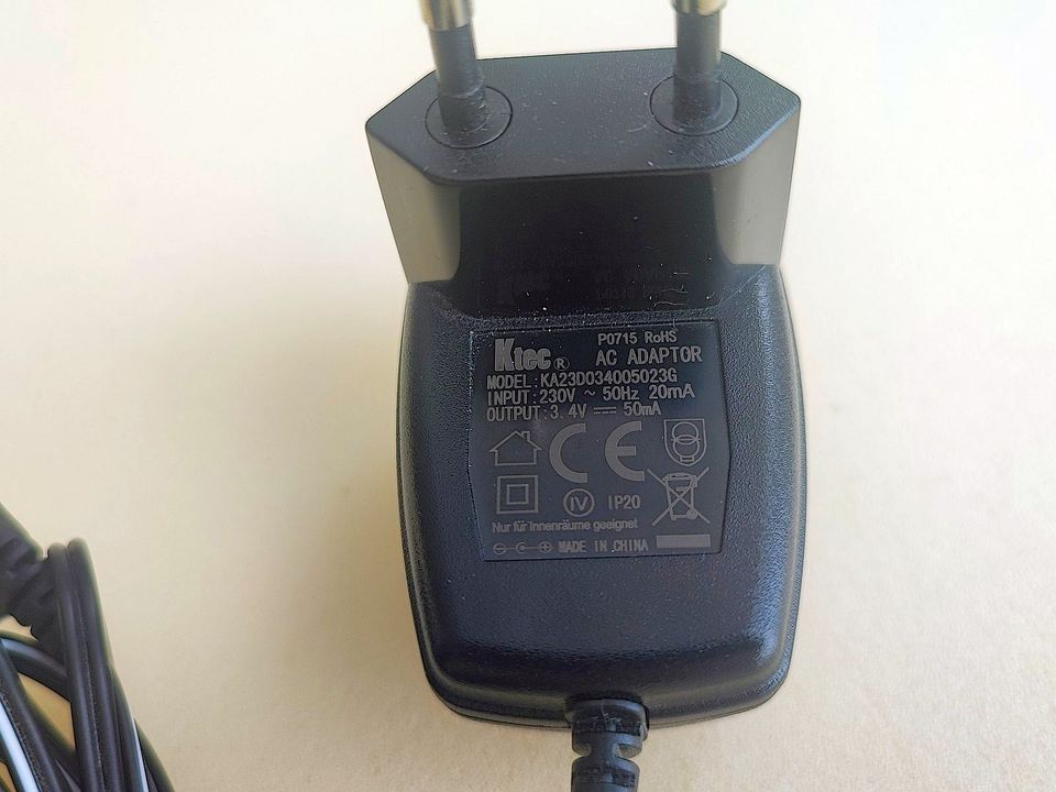 Ktec Netzteil AC Adapter KA23D034005023G 3.4V 50mA in Gronau (Westfalen)