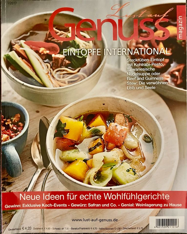 Lust auf Genuss Kochen Kochzeitschrift Suppen Essen und Trinken in Celle