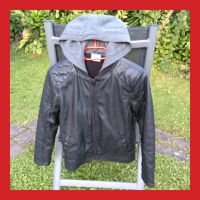 ★ Wie neu ★ Jacke in Leder-Optik mit Kapuze Gr. 158 Bayern - Schwabhausen Vorschau