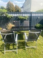 Glas Gartentisch mit  6 Metall Stühlen Niedersachsen - Osterode am Harz Vorschau