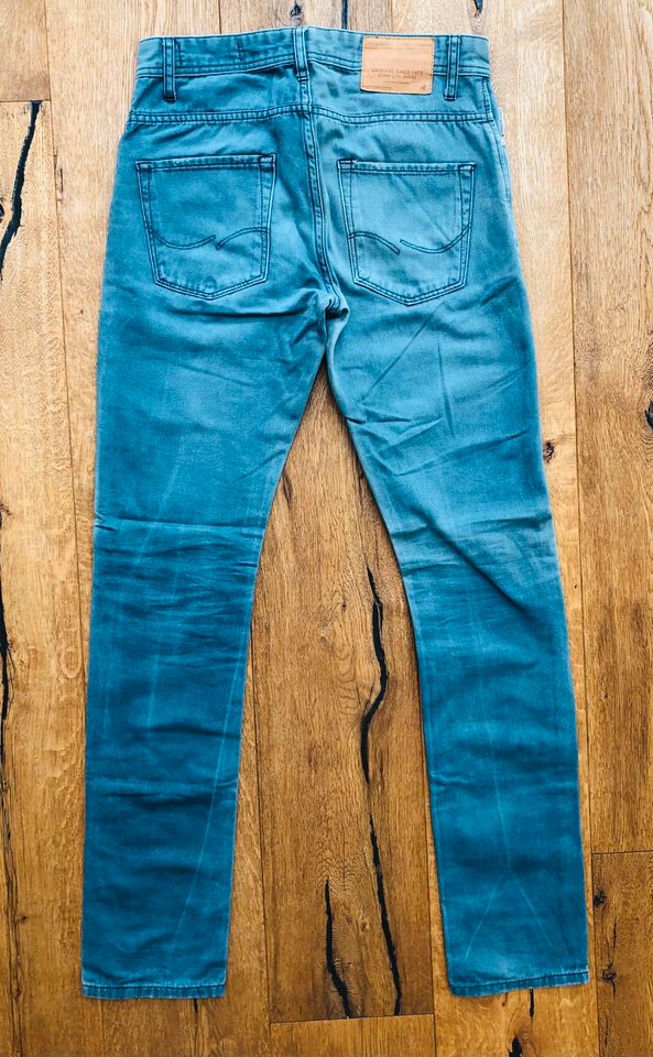 Jack & Jones Jeans 29/34 Petrol-Grau / Top Zustand in Wesseling
