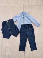 H&M Anzug Set Größe 98 Hemd Hose Weste blau Hochzeit Feier Taufe Berlin - Hohenschönhausen Vorschau