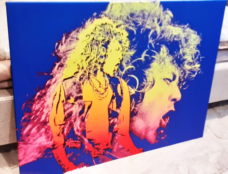 ROBERT PLANT LED ZEPPELIN Portrait Fotoleinwand Bild Keilrahmen in Sulzbach (Saar)