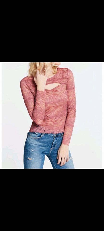 Bluse Top langarmbluse langarmshirt Rose Guess G. 40 L in Viersen