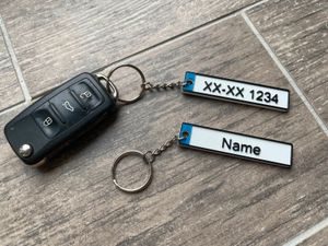 Kennzeichen Schlüsselanhänger Nummernschild Auto KFZ Geschenk