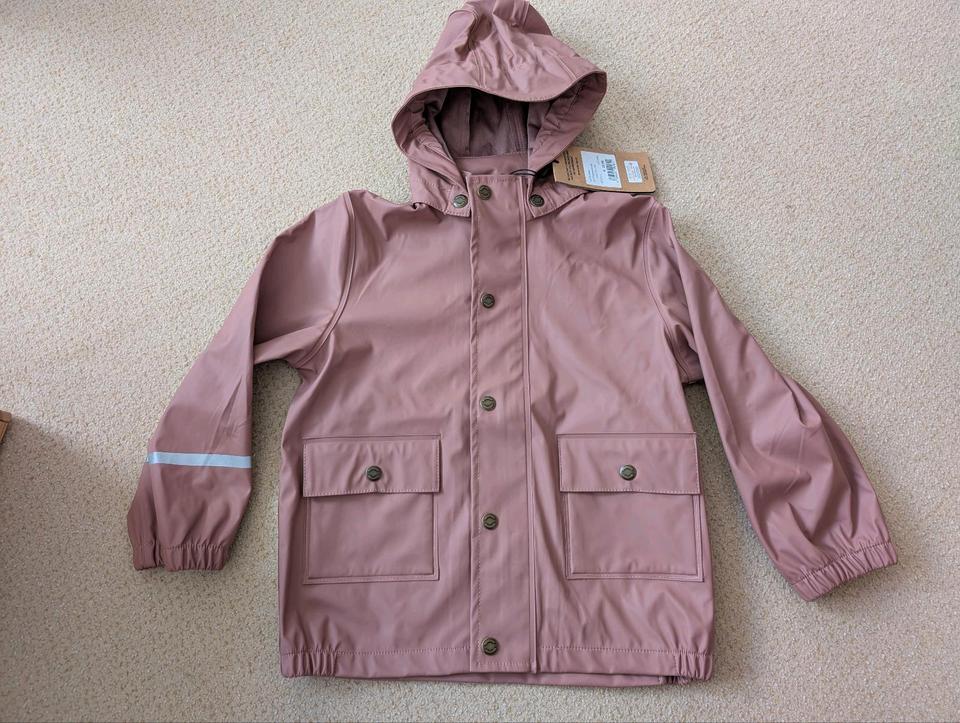 Regenjacke Mikk-line Neu mit Etikett altrosa Gr. 110/116/122 in Bramsche