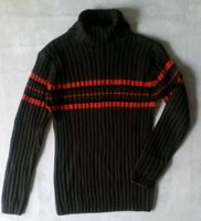 Junge Rollkragen-Pullover Strick-Pullover oliv-grün orange Gr 152 Nordrhein-Westfalen - Herne Vorschau