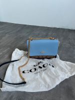 Coach Handtasche blau/beige mit Gold Kette Saarland - Völklingen Vorschau