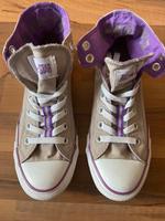 CONVERSE CHUCK ALL STAR Grau Lila hoch 37 1/2 UK 5 Sneaker Hessen - Rodgau Vorschau