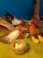 Huhn Hühner Küken Nest Eier gefilzt Ostern Jahreszeitentisch Düsseldorf - Gerresheim Vorschau