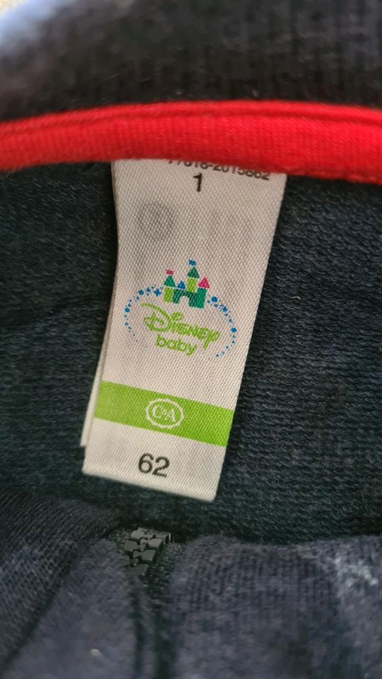 Mickey Mouse Sweatshirtjacke von Disney Baby C&A in der Größe 62 in Mönchengladbach