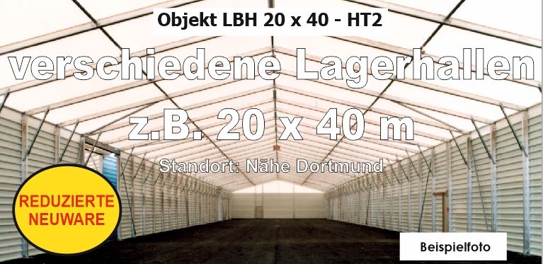 Lagerhallen z.B. 20x40m NEUWARE in Saale-Holzland-Kreis