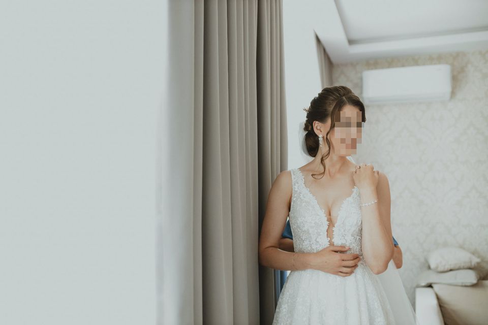 Hochzeitskleid Brautkleid ivory (Größe 38 EU) inkl. 2 Schleier in Köln