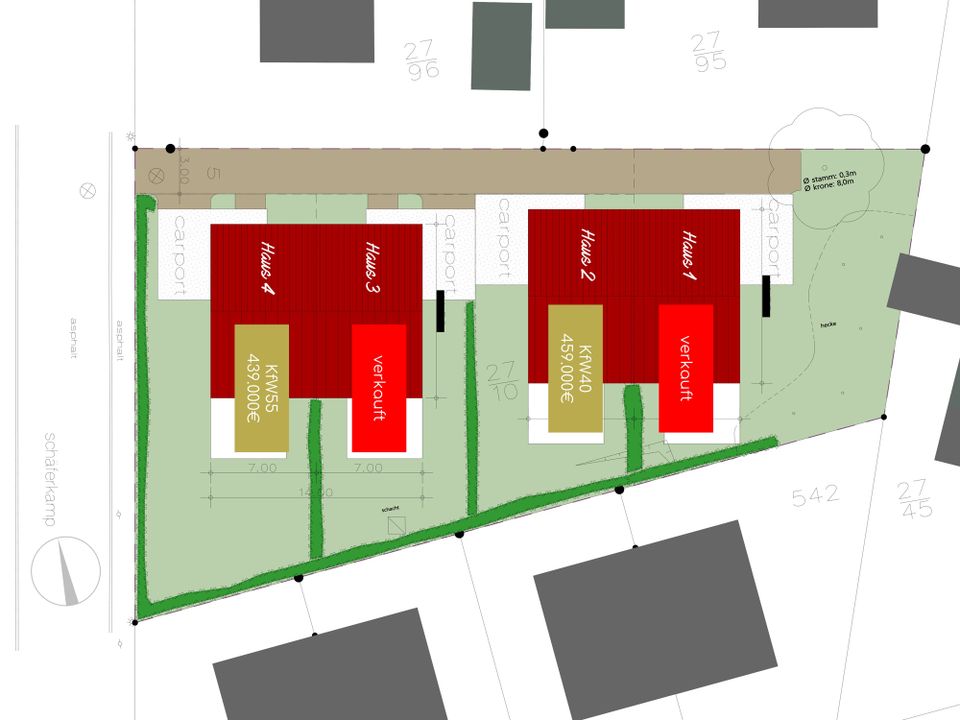 Neubau-Doppelhaushälfte inkl. Wallbox - Fertigstellung Juli 2024 in Lübeck