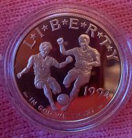 1 Dollar $ Münze Silber World Cup 1994 Soccer Commemoratives Bayern - Farchant Vorschau