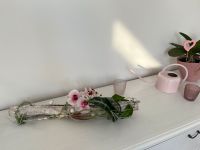 Deko Kunst Baumstamm Orchidee rosa grün braun Nordrhein-Westfalen - Ibbenbüren Vorschau