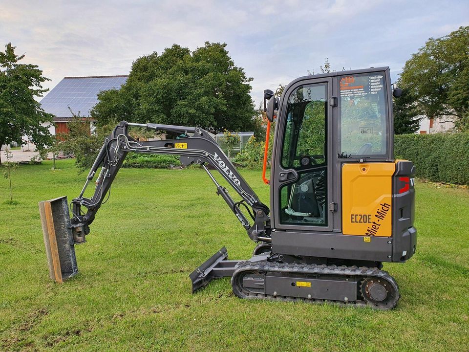 Minibagger 2T Bagger Stampfer Rüttelplatten Betonschneider mieten in Pollenfeld