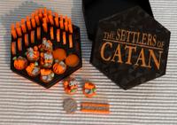 Siedler von Catan 3D Set Erweiterung Spielfiguren in Box orange Niedersachsen - Wolfsburg Vorschau