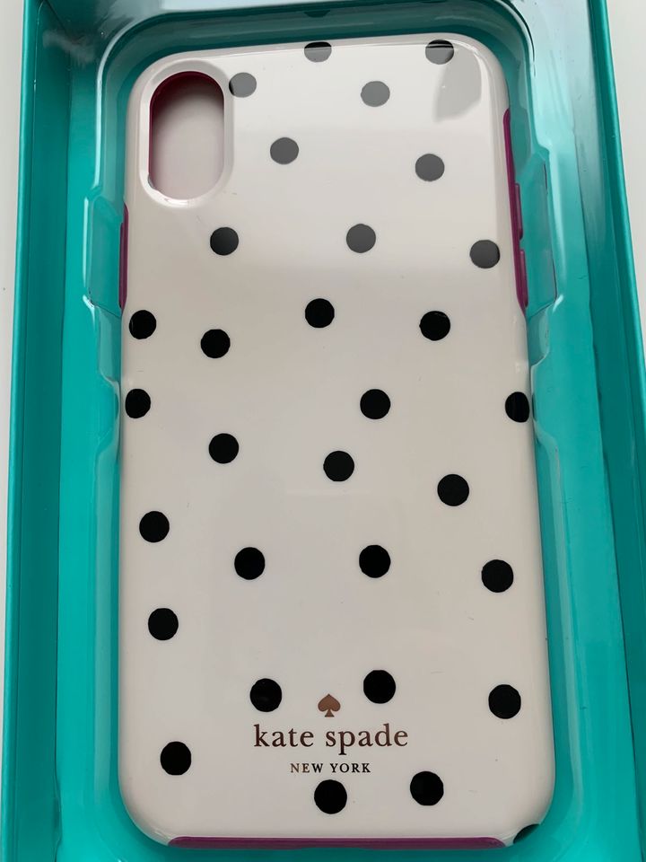 Kate Spade iPhone X / XS Case cream multi dancing dot PEACH in Dirlewang