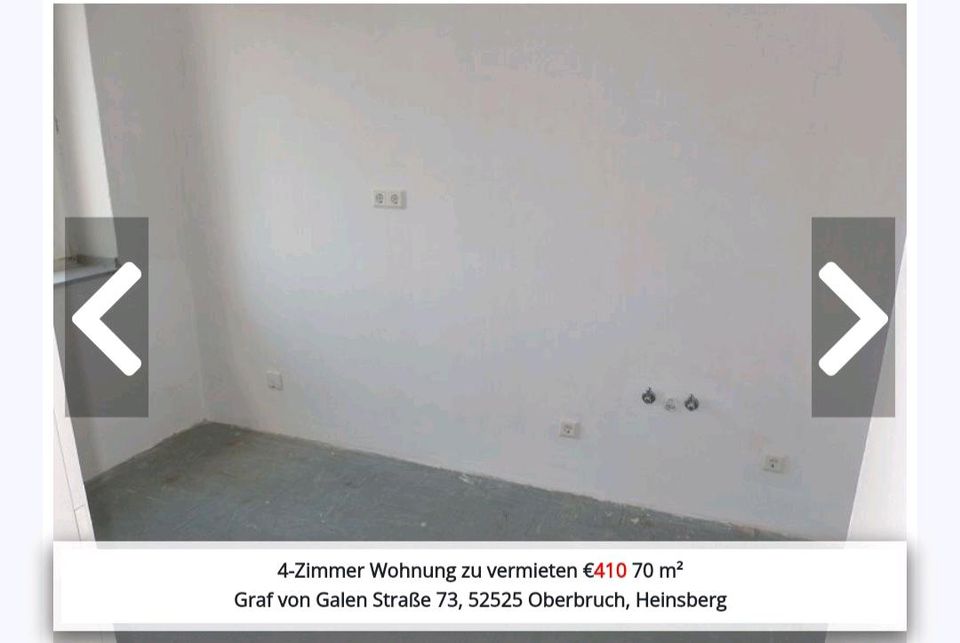 Nachmieter für 4 Zimmerwohnung in Oberbruch/Heinsberg in Heinsberg