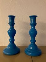 Antik: Zwei blaue original Biedermeier 19.Jhd  Glaskeuchter Bayern - Nittendorf  Vorschau