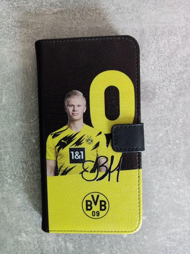 Handyhülle Huawei P40 lite, Klapphülle, Erling Haaland, BVB in Freden