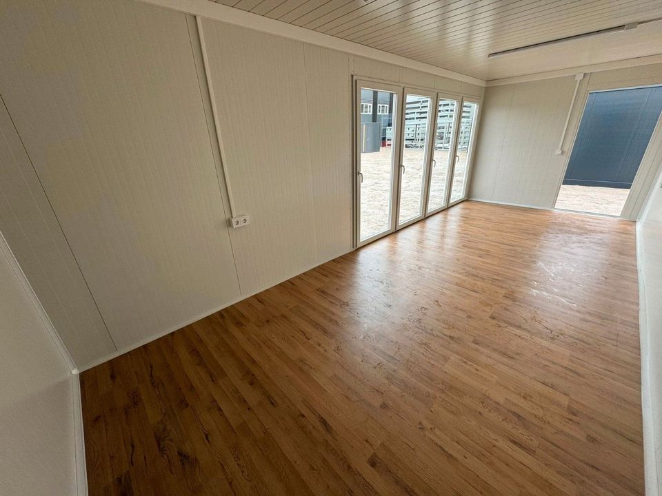 Containerwohnung mit 4 bodentiefen Fenstern - Moderne und offene Atmosphäre - Angenehmes Raumklima - Perfekt als Studentenwohnung, Singlewohnung, Ferienhaus oder Zweitwohnung - Auch für Gewerbe & Büro in Brunnen