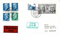 Eilbrief, letzter Tag der Kursgültigkeit der DDR-Marken Rheinland-Pfalz - Hermeskeil Vorschau