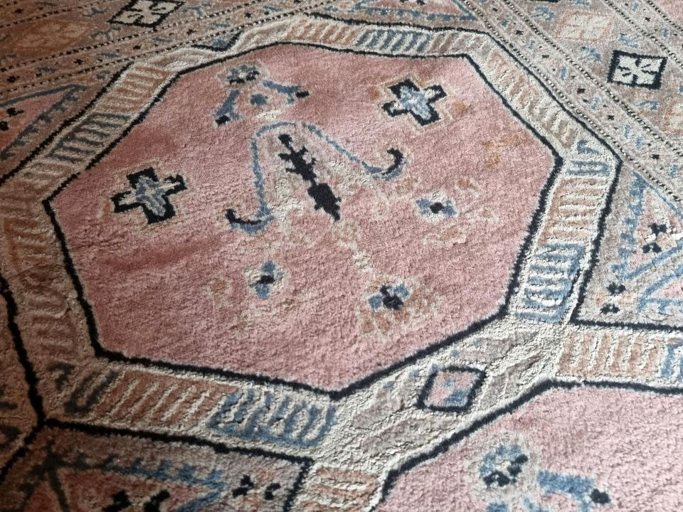 Handgeknüpfter Orient Teppich sehr fein 188 X 127 cm Pakistan Ros in Nidderau