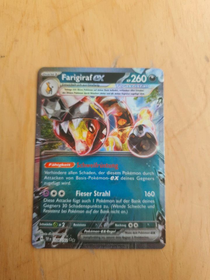 Pokemon Holo ex-Karte, "Farigiraf ex", dt., original in Steinhöring