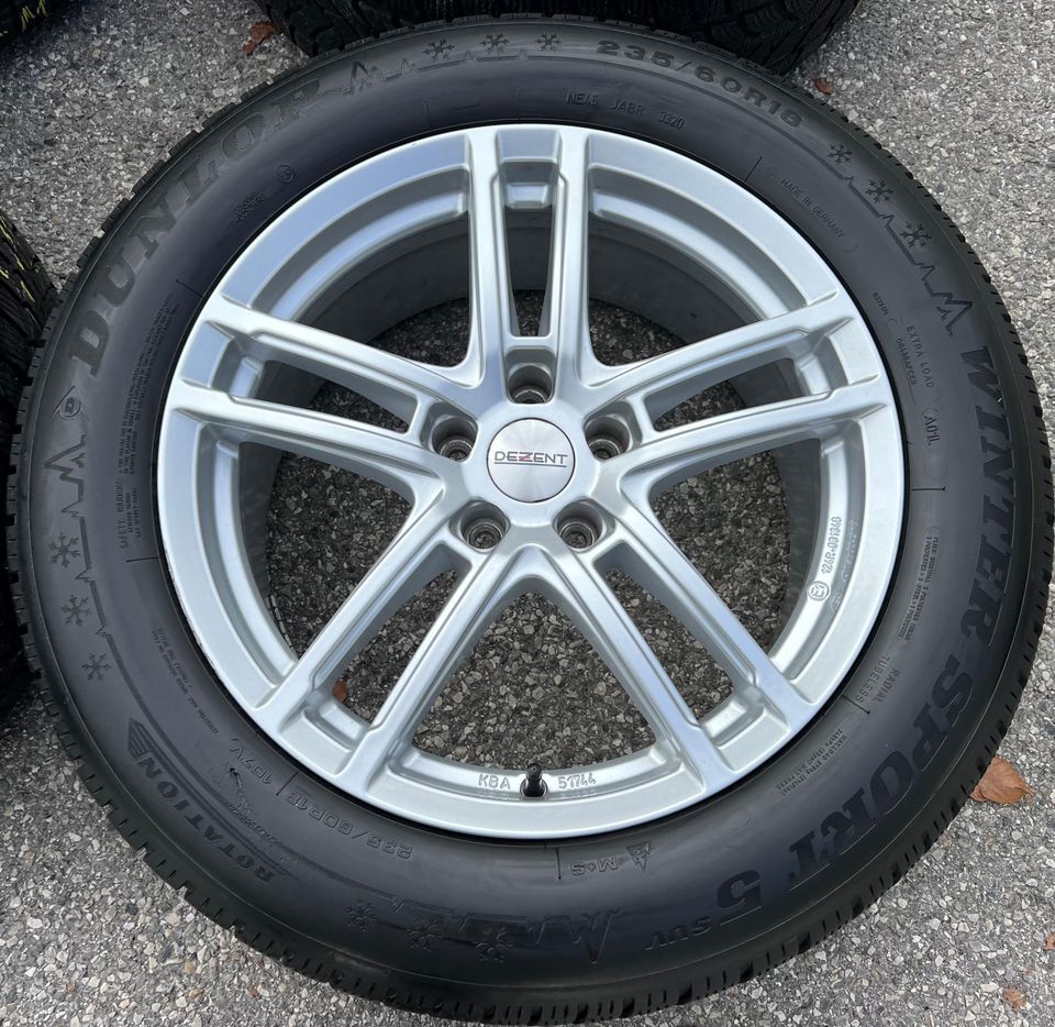 4 ALU 18" WINTERRÄDER AUDI Q5 8R FY 235/60R18 107H DUNLOP  #1G2F in Bad Tölz