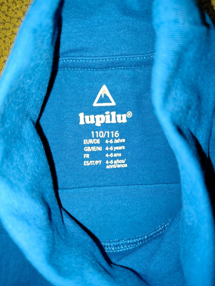 Langarm-Shirt mit Rollkragen, blau, Größe 110/116 in Engen