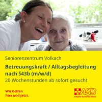 Betreungskraft/Alltagsbegleitung nach §43 b (m/w/d) Bayern - Volkach Vorschau