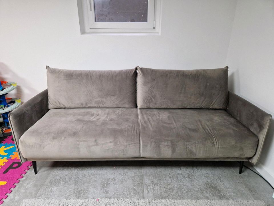Musterring Schlafcouch Schlafsofa Couch Sofa im Grau in Ratingen