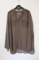 Bluse Tunika Damen oliv khaki 46 transparent neuwertig Bayern - Wurmsham Vorschau