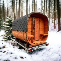 Mobile, große Fasssauna mieten, Bänke auf 2 Ebenen - die Nr. 1 Nordrhein-Westfalen - Möhnesee Vorschau