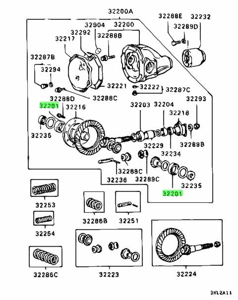 MB939957 Neues Lager RS Differential Mitsubishi Evo 1 - 10 RS in Murr Württemberg