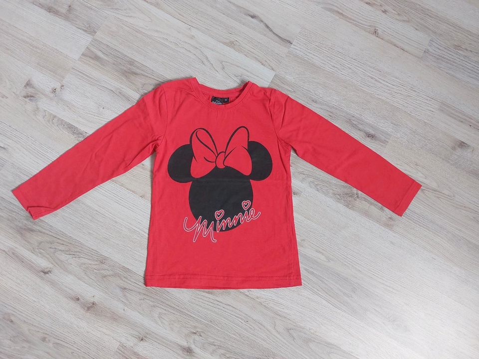 NEUWERTIGER MINNIE MOUSE LANGARM SHIRT *** GR.116 in Kleinblittersdorf