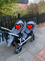 Bebetto42 AllinOne Zwillings Kinderwagen Gescheisterwagen Isofix Häfen - Bremerhaven Vorschau