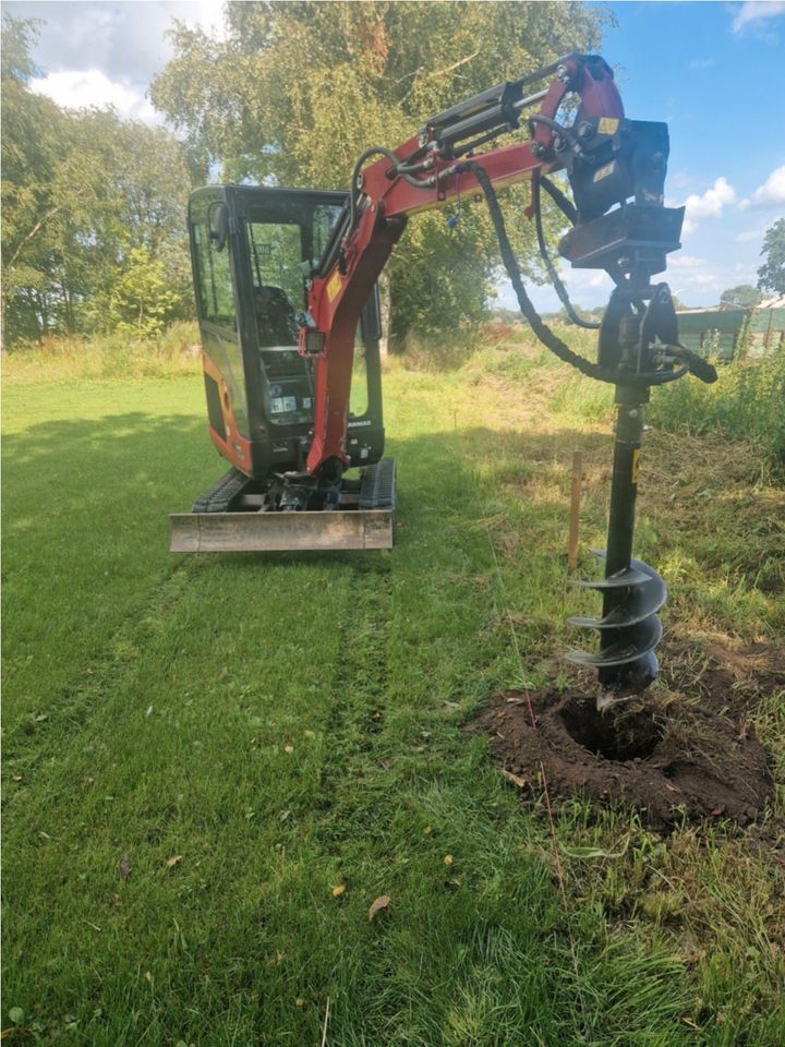 Minibagger Vermietung Yanmar SV17 Miete Verleih in Bassum