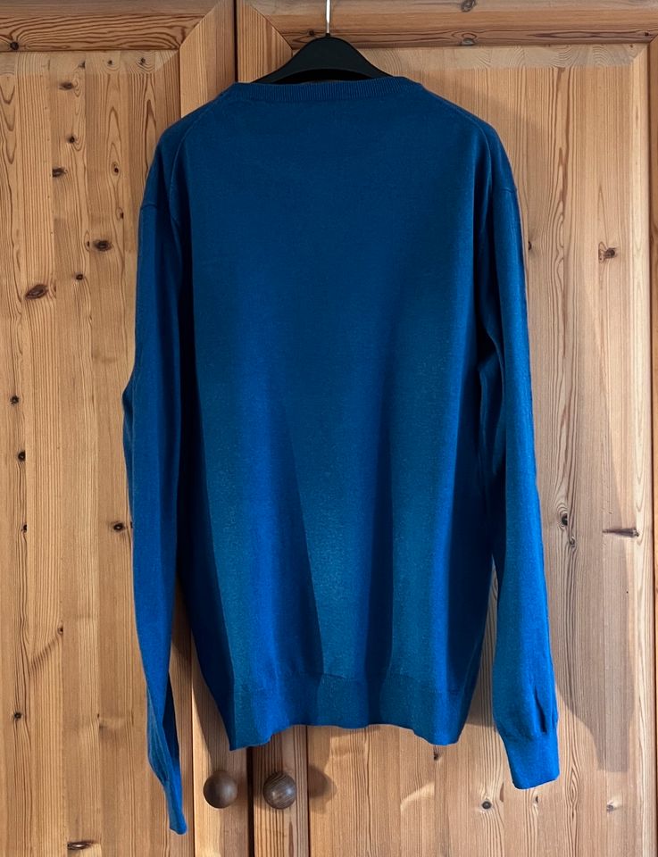 GANT Herren Pullover XXL 2XL Blau Cotton Wool Wolle in Wees