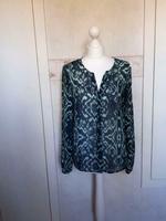 Elegante Bluse mit Muster blau und türkis von Vila Größe S/36 Sachsen - Lengenfeld Vogtland Vorschau