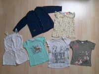 Mädchen 6tlg.Set Gr. 104 Sommer Shirts Jumpsuit Strickjacke Pferd Bayern - Eckental  Vorschau