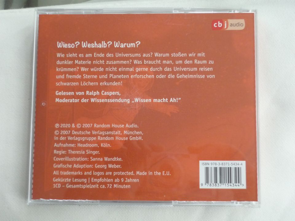 Die Kinder Uni Hat der Weltraum eine Tür? Ulrich Jan CD Hörspiel in Riegelsberg