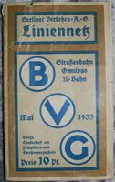 Berliner Verkehrs A.G. - Liniennetz BVG Berlin - 1933 - Karte Brandenburg - Grünheide (Mark) Vorschau